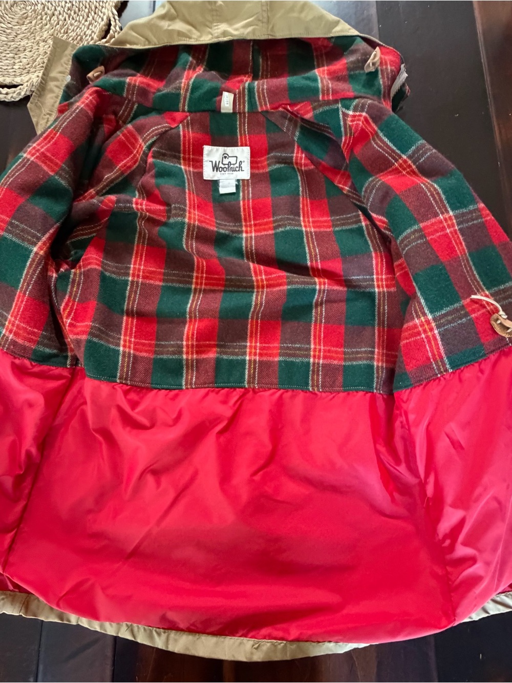 Woolrich Mens Jacket Large Mountain Parka Wool Lined Chore Coat USA Vintage - Picture 8 of 10